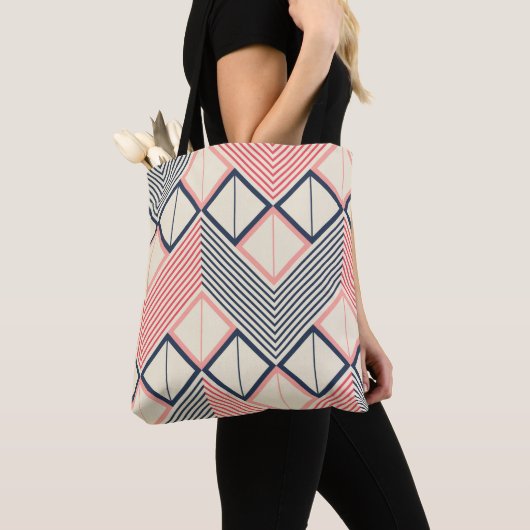 Seamless geometric pattern of horizontal zigzag in tasche (Von Nahem)