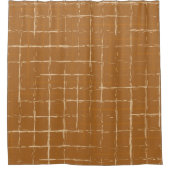 Seamless geometric pattern with abstract brush str duschvorhang (Vorderseite)