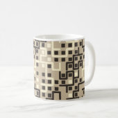 Seamless geometric pattern with colored elements, kaffeetasse (VorderseiteRechts)