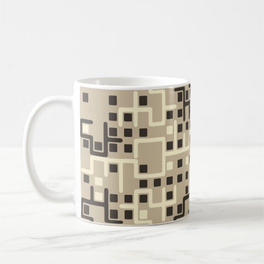 Seamless geometric pattern with colored elements, kaffeetasse (Links)