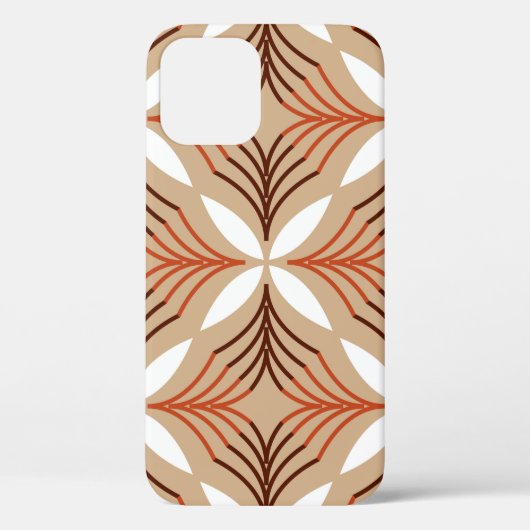 Seamless geometric pattern with flowers Case-Mate iPhone hülle (Rückseite)