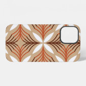 Seamless geometric pattern with flowers iPhone hülle (Rückseite (Horizontal))