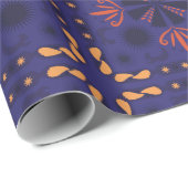 Seamless geometric pattern with orange and red geschenkpapier (Rolleneckpunkt)