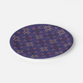 Seamless geometric pattern with orange and red  pappteller