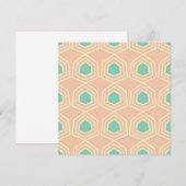 Seamless geometric pattern with teal pentagons dankeskarte (Vorne/Hinten)