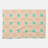 Seamless geometric pattern with teal pentagons geschirrtuch (Horizontal)