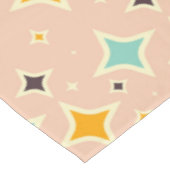 Seamless geometric pattern with teal pentagons tischdecke (Schrägansicht)