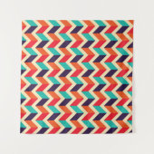 Seamless geometric pattern with zigzags background wandteppich (Vorderseite (Horizontal))