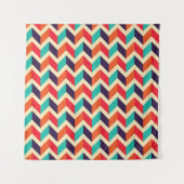 Seamless geometric pattern with zigzags background wandteppich (Vorderseite)