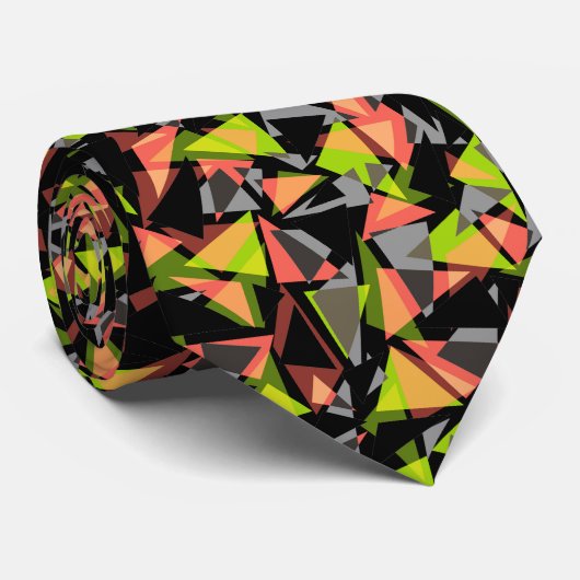 Seamless geometric triangles shapes krawatte (Gerollt)