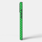 Seamless green background polka dot pattern Case-Mate iPhone hülle (Rückseite / Links)