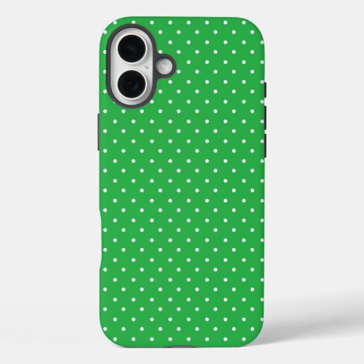 Seamless green background polka dot pattern Case-Mate iPhone hülle (Rückseite)