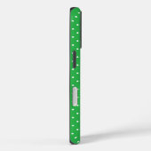 Seamless green background polka dot pattern Case-Mate iPhone hülle (Rückseite / Rechts)