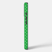 Seamless green background polka dot pattern Case-Mate iPhone hülle (Rückseite / Links)