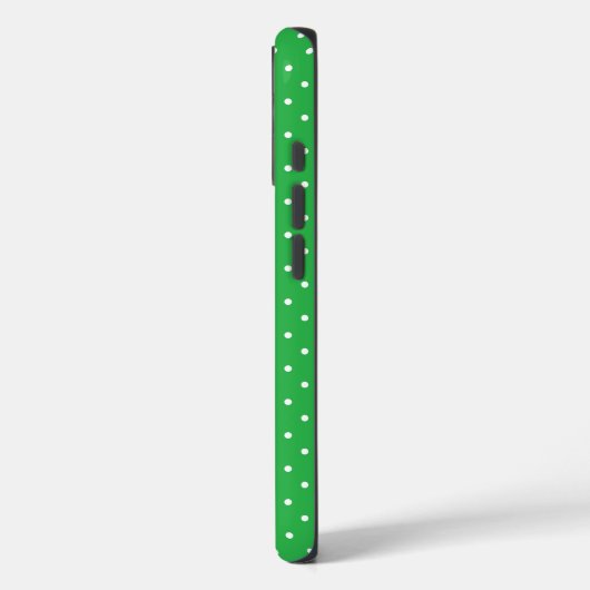 Seamless green background polka dot pattern Case-Mate iPhone hülle (Rückseite / Links)