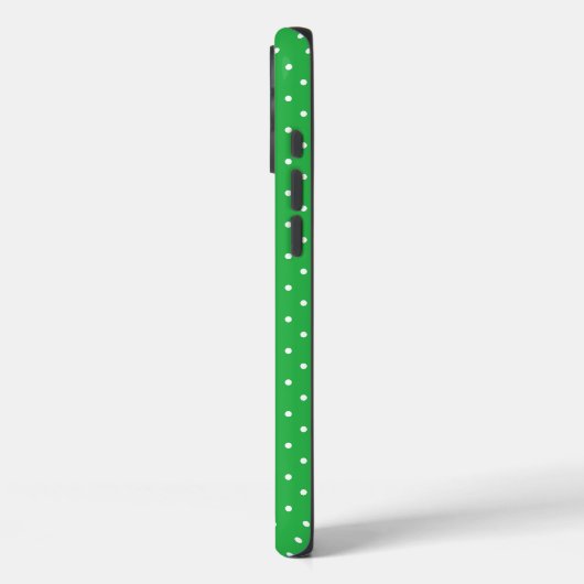 Seamless green background polka dot pattern Case-Mate iPhone hülle (Rückseite / Links)