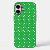 Seamless green background polka dot pattern Case-Mate iPhone hülle (Rückseite)