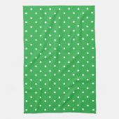 Seamless green background polka dot pattern geschirrtuch (Vertikal)