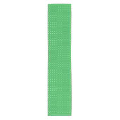 Seamless green background polka dot pattern kurzer tischläufer (Vorderseite)