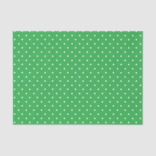 Seamless green background polka dot pattern seidenpapier (Vorderseite)