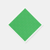 Seamless green background polka dot pattern serviette (Ecke)