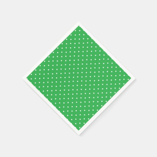 Seamless green background polka dot pattern serviette (Ecke)