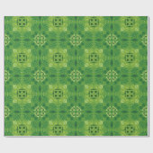 Seamless green floral pattern with symmetrical geschenkpapier (Flach)