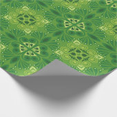 Seamless green floral pattern with symmetrical geschenkpapier (Ecke)