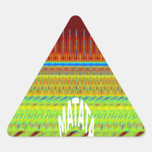 Seamless haben einen schönen Tag und eine bessere  Dreieckiger Aufkleber