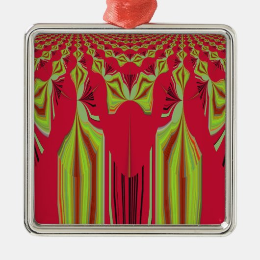 Seamless Hakuna Matata Design Silbernes Ornament (Vorne)