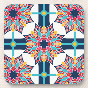 Seamless Islamic Art Colorful     Getränkeuntersetzer