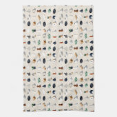 Seamless isometric patterns of vases plants geschirrtuch (Vertikal)