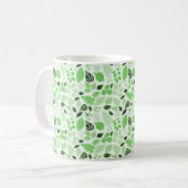 Seamless Leaf Pattern Kaffeetasse (Vorderseite Links)