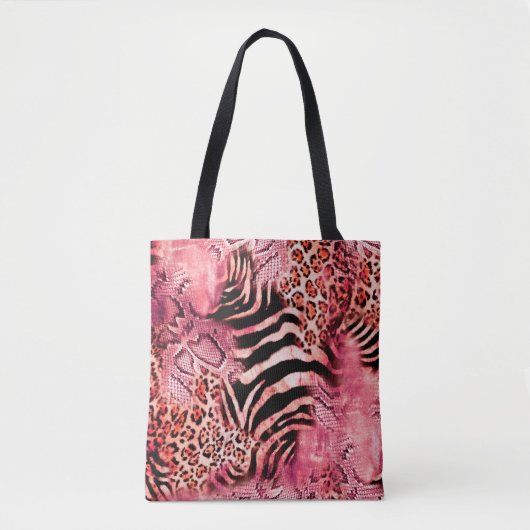 Seamless leopard pattern, abstract zebra. leopard, tasche (Vorderseite)
