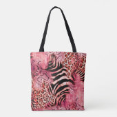 Seamless leopard pattern, abstract zebra. leopard, tasche (Rückseite)
