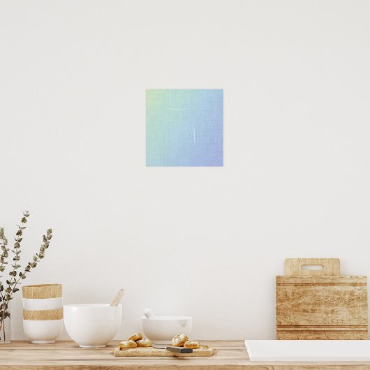 Seamless Light & Airy Layered Labyrinth Pattern Poster (Küche)