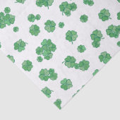 Seamless Lucky Four-Leaf Clover Pattern Seidenpapier (Detail)