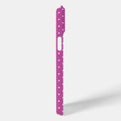 Seamless magenta background polka dot pattern Case-Mate iPhone hülle (Rückseite / Rechts)