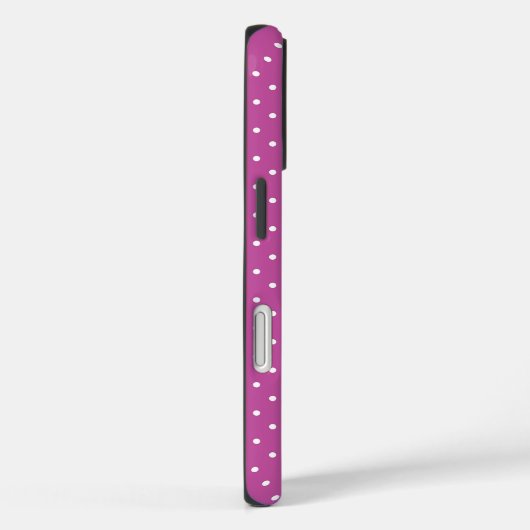 Seamless magenta background polka dot pattern Case-Mate iPhone hülle (Rückseite / Rechts)