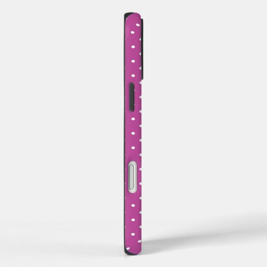 Seamless magenta background polka dot pattern Case-Mate iPhone hülle (Rückseite / Rechts)