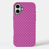 Seamless magenta background polka dot pattern Case-Mate iPhone hülle (Rückseite)