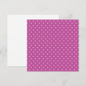 Seamless magenta background polka dot pattern dankeskarte (Vorne/Hinten)