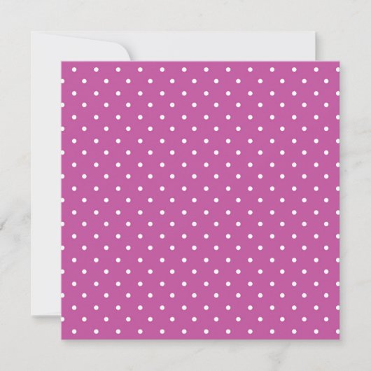 Seamless magenta background polka dot pattern dankeskarte (Vorderseite)