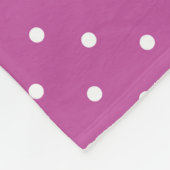 Seamless magenta background polka dot pattern fleecedecke (Ecke)