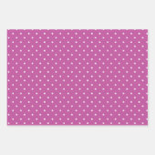 Seamless magenta background polka dot pattern geschenkpapier set (Vorderseite 3)