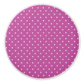 Seamless magenta background polka dot pattern keramikknauf (Vorderseite)