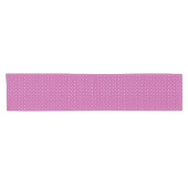 Seamless magenta background polka dot pattern kurzer tischläufer (Horizontal)