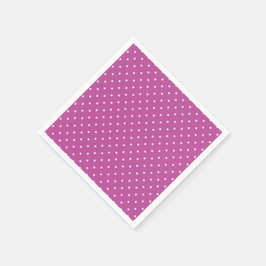 Seamless magenta background polka dot pattern serviette (Ecke)