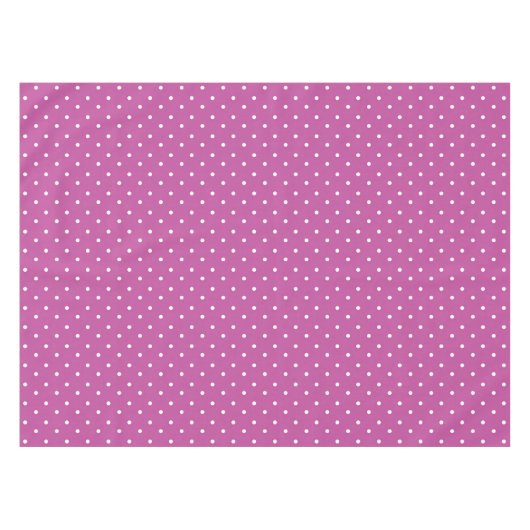 Seamless magenta background polka dot pattern tischdecke (Vorderseite (Horizontal))