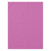 Seamless magenta background polka dot pattern tischdecke (Vorderseite)